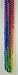 33 inch 7mm Round Metallic Rainbow 6 Section Mardi Gras Beads - 6 Dozen (72 necklaces)