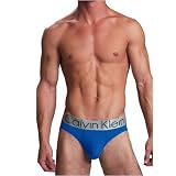 Mens Blue CALVIN KLEIN CK Steel Hip Brief (Box Not Included)