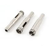 uxcell 穴鋸　ガラスホールソー　ダイヤモンドチップソー　直径10mm　3個