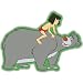 Jungle Book Mowgli Baloo bumper sticker decal 4