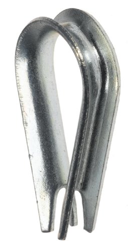 Stainless Steel 304 Cable Thimble 1/8W, .422H, use w/ .015-3/64 Cable OD