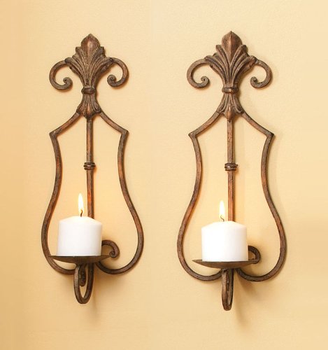 Metal Scroll Wall Sconce