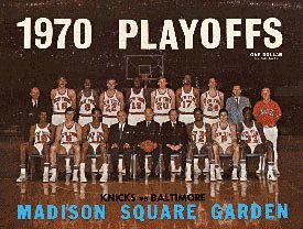 Madison Square Garden Unsigned NBA 1970 New York Knicks / Baltimore Bullets Basketball Playoff Program