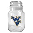 West Virginia Mountaineers NCAA 31oz Glass Candy Jar - Primary Logo by Great American Products