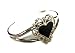 Pewter Silver Cuff Bracelet with black Onyx Heart