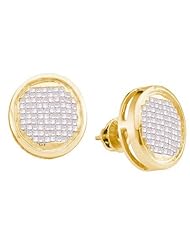 1.00CTW PRINCESS DIAMOND SET EARRINGS