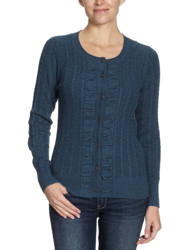 Eddie Bauer Damen Strickjacke 24103621, Gr. 38/40 (M), Blau (blau mel) Preisvergleich