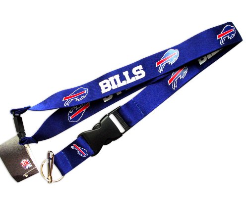 Buffalo Bills Clip Lanyard Keychain Id Holder Ticket - Blue
