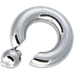 00 Gauge STEEL BCR Captive Ring - 3/4" 12mm ball
