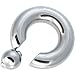 00 Gauge STEEL BCR Captive Ring - 3/4" 12mm ball