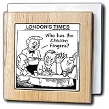 Chicken Fingers - 6 Inch Tile Napkin Holder