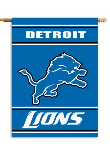 NFL Detroit Lions 2-Sided 28-by-40-Inch House Banner