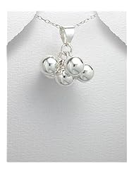 Ball Silver pendant Necklace In 92.5 Sterling Silver