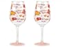 Lolita Love My Party Birthday Girl 16-Ounce Acrylic Wine Glasses, Set of 2