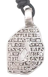 Egyptian Heiroglyphics Cat Egypt Real Pewter Pendant