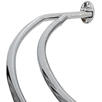 Zenith Premium 60-Inch to 72-Inch Adjustable Double Curved Rod, Chrome