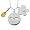 14k White Gold 