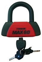 Trimax MAX60 Red Short Shackle U-Lock with PVC Sleeve