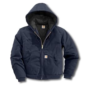 Carhartt Mens Jacket Active Flannel Lined 3XLT Dk Navy - J140
