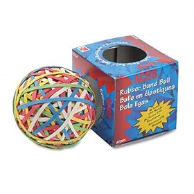 ACCO BRANDS Rubber band ball, assorted colors and sizes, minimum 260 bands ACC72155 Sold... by ACCO