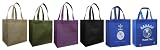 Reusable Grocery Tote Bag 6 Pack Combo