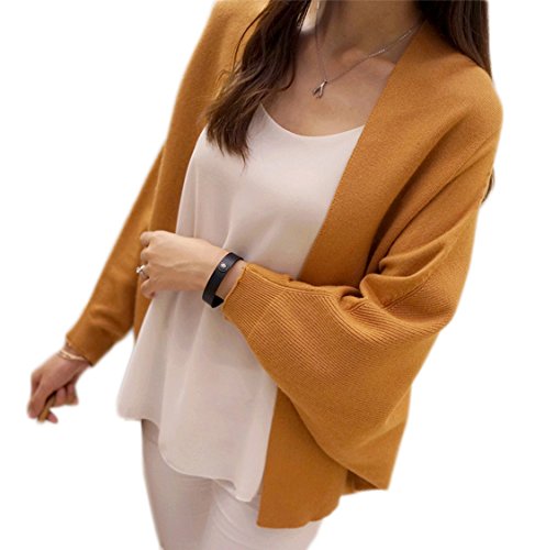 Notting hill 春秋 大人 レディース カーディガン ニット バットスリーブ ショール カジュアル シンプル きれいめ クール 美人 OL スタイル ゆったり 4カラー フリーサイズ SSK-0136