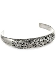 Sterling Silver Filigree Dragonfly Cuff Bracelet