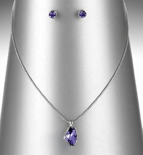 Autograph Multi-Faceted Stone Pendant Necklace 