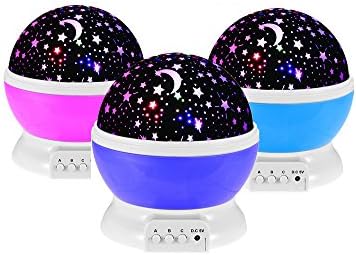 PS Hunters LED Dream Romantic Cosmos Lamp Star Light Starry sky Projector lamp light sleep Children Night Projection for Kids Bedroom (Blue)