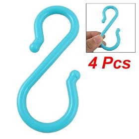 Amico Maya Blue Plastic Punch Cup Bowl S Shaped Hooks 4 Pcs: Home Improvement