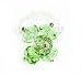 Peridot / Clear Crystal Single Band Cluster Swarovski Crystal Ring