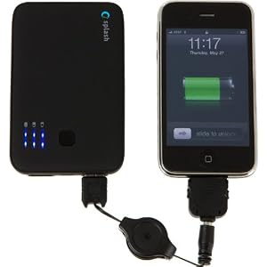 splash Intense 5400mAh External Battery Pack for iPhone 4 4G, iPhone 3G 3GS, iPod Touch (1G 2G 3G), Motorola Droid X Eris, HTC Android Phones (Evo, Incredible, G1, Nexus One), Blackberry (9630, 9700, 9550, 9800)