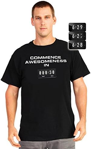 Commence Awesomeness Countdown Shirt Adult, Medium