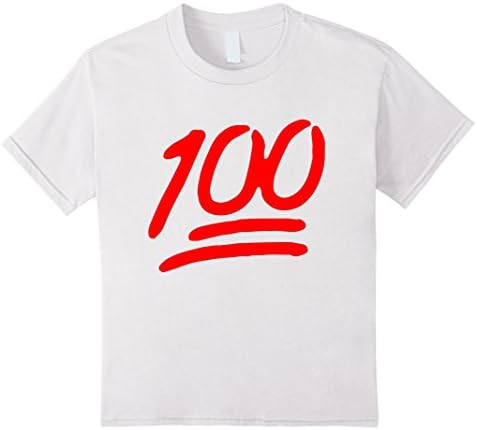 Kids Keep It One Hunnid Hundred 100 Emoji Logo T Shirt 4 White