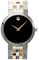 Movado Men's Faceto Two-Tone Bracelet Black Dial Watch #0606062