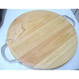 Cuisinart 15-Inch Round Wood Cutting Board by Lifetime Brands