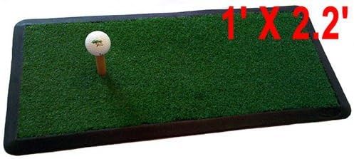 Heavy Duty GOLF HITTING PRACTICE MAT Chipping Driving Launch Pad net 1' x 2.2'