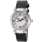 Chopard Imperiale Ladies Silver Dial Black Satin Strap Quartz Watch 388532-3001