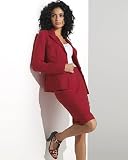 Newport News Button-front linen blazer