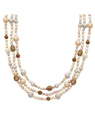 Sterling Silver 17in Multicolor Freshwater Cultured Pearl w/ 2in ext. Necklace.
