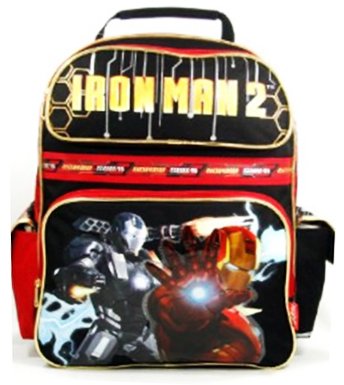 Marvel Iron Man Backpack  – Iron Man Movie 2 War Machine 15″ Backpack