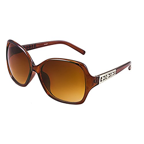 GOOD LOOK UV Protected Oversized Women's Sunglasses(W40058Brown Lens