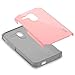 Alcatel One Touch Fierce XL Case, RANZ Grey with Pink Hard Impact Dual Layer Shockproof Bumper Case For Alcatel One Touch Fierce XL (5054N)