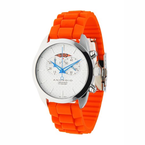 Android Impetus-3 Quartz Chronograph Stainless Steel Case Rubber Strap Watch