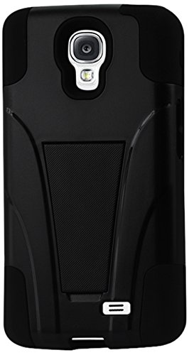 Reiko Silicon Hard Hybrid Kickstand Case for LG F70 4G LTE D315 US Carrier TRACFONE,STRAIGHTTALK, NET10 - Retail Packaging - Black