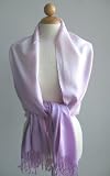 100% Pure Mongolian Pashmina Lady Shawl-2 Tone Purple Design with Super Soft & Comfortable 27 W x 70 L +3 x 2 Fringe Super Saving 100% Satisfaction Guaranteed