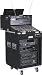 Top Racks - Odyssey CS4804 Carpeted Slide Style Combo Case With An 8u Slanted Rack And A 4u Top And 4u Bottom Vertical Rack