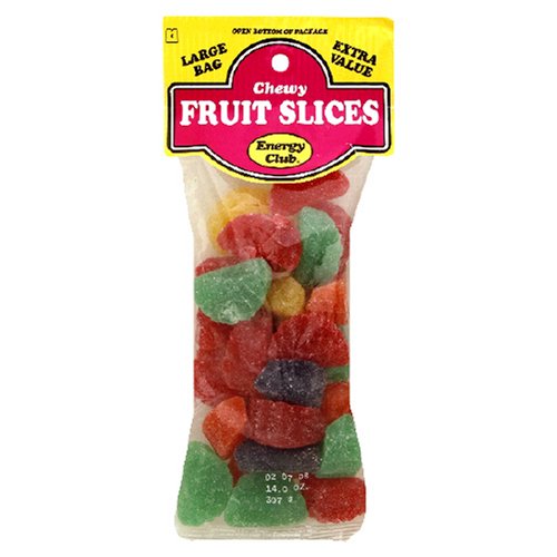 Energy Club Chewy Fruit Slices, 14-Ounce Bags (Pack of 12) by Energy Club