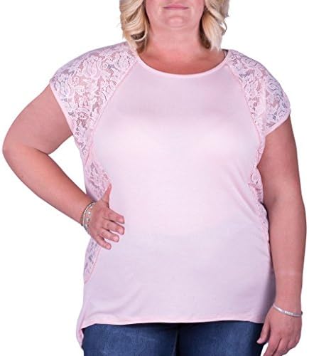 [11101-PINK-3X] High-Low Hem Tank Top