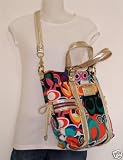 Coach Signature Poppy Spotlight Shoulder Bag Purse 13830